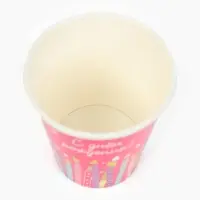 Стакан одноразовый бумажный «С Днём рождения», розовый, 250 мл