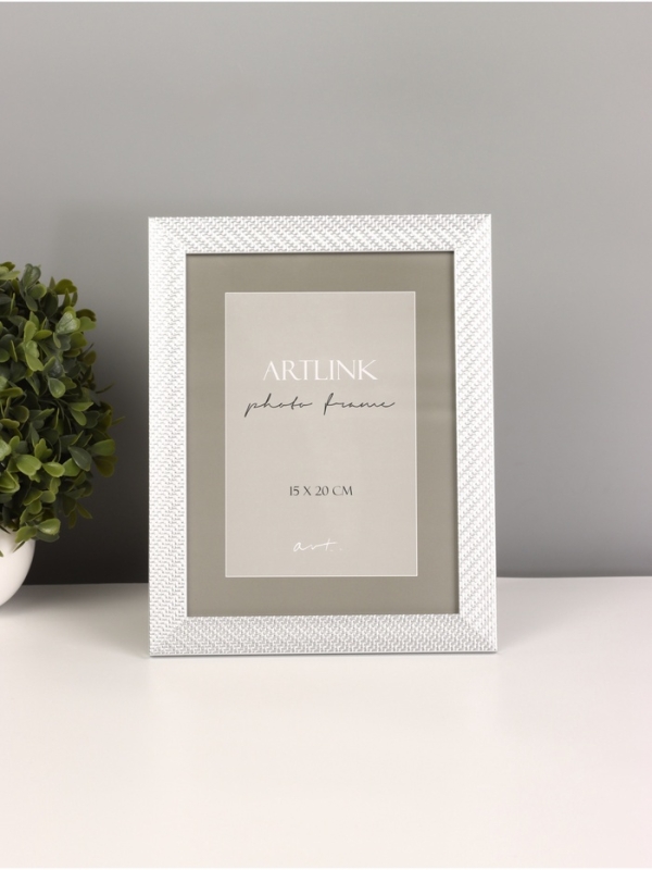 Фоторамка пластик "Lucy" 15х20 см, серебро