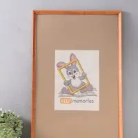 Фоторамка дерево 40х60 см, орех №2 (пластиковый экран)