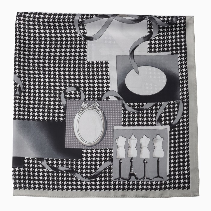 Платок женский MINAKU р-р 70*70 см, цв. серый Платок женский MINAKU р-р 70*70 см, цв. серый