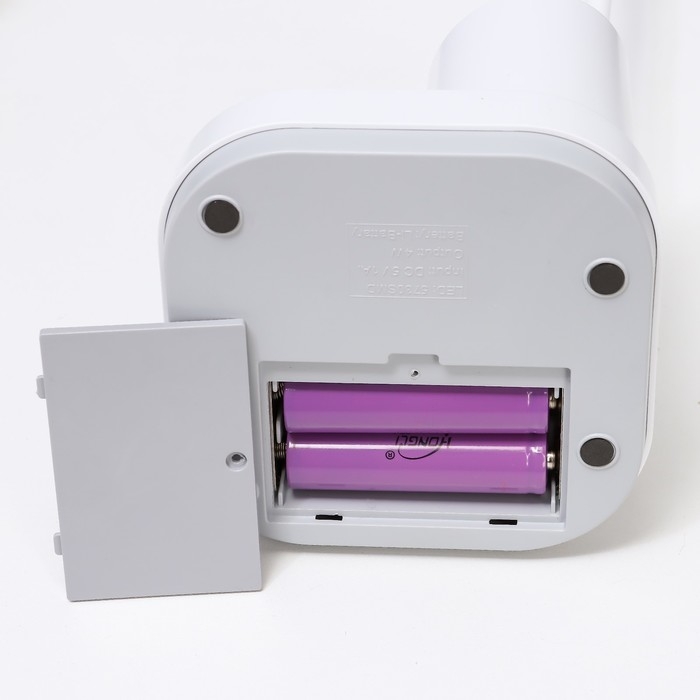 Настольная лампа "Ронд" LED, от USB/АКБ 10 Вт сенсор 3000-6000 К белый 13х13х44 см RISALUX