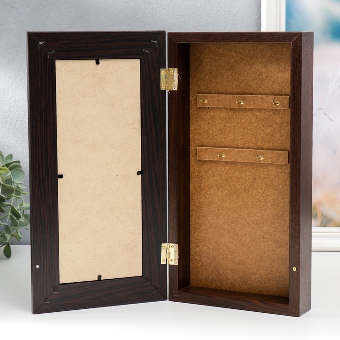 Ключница Ключница "Пёрышко" 16х31 см венге МИКС