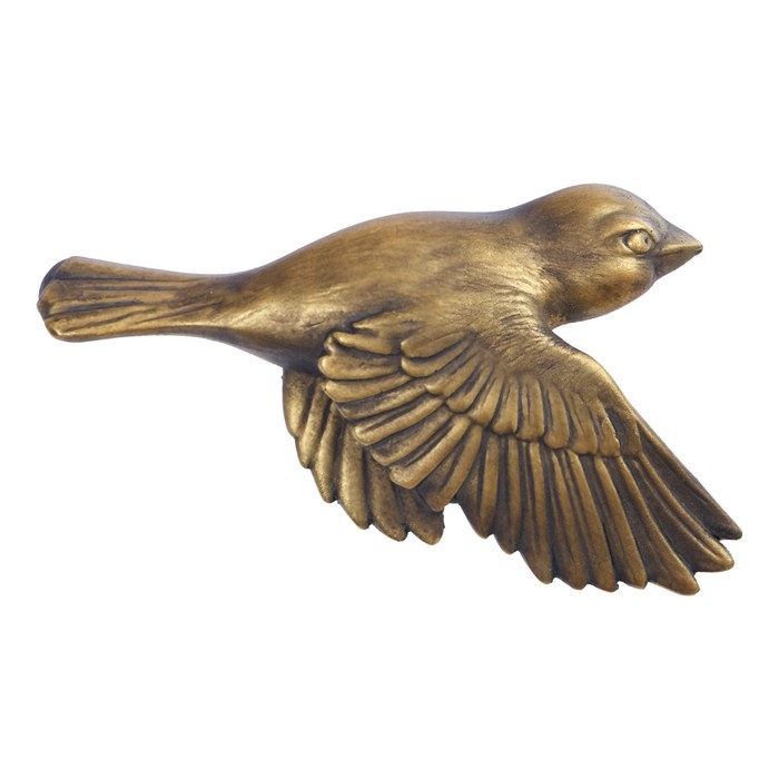 Декорация настенная, гипсовое панно Декорация настенная, гипсовое панно "Птицы" 5 шт, бронза