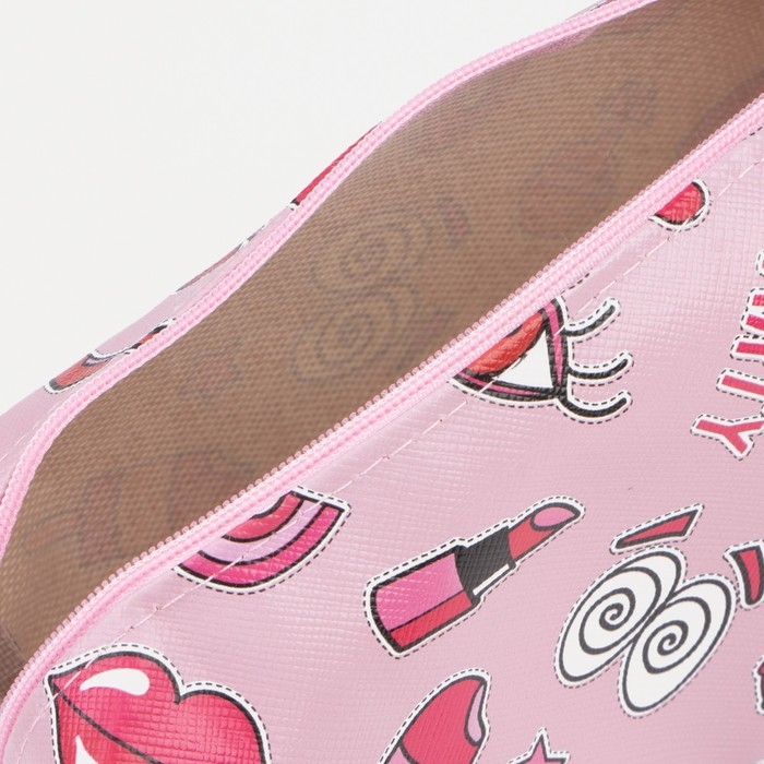 Косметичка на молнии, цвет розовый Косметичка на молнии, цвет розовый