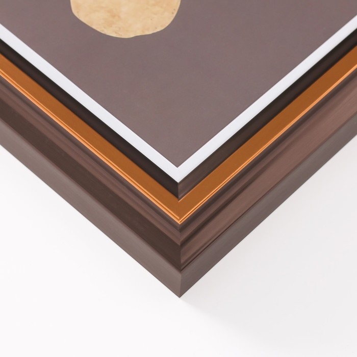 Фоторамка пластик формат А4 Фоторамка пластик формат А4 "Стефания" темное дерево 4,4х26х34,5 см