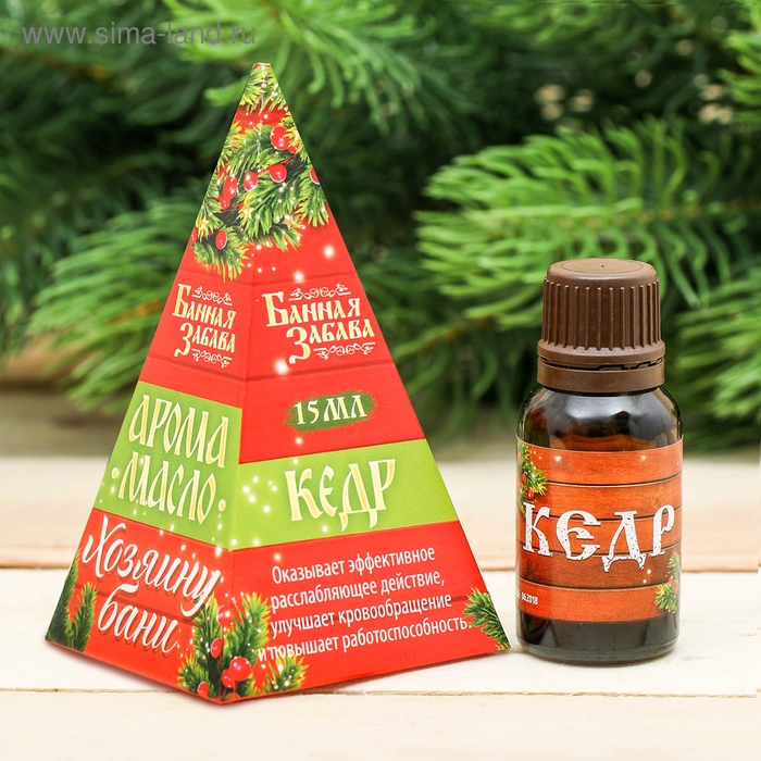 Эфирное масло 15 мл "Хозяину бани!", кедр