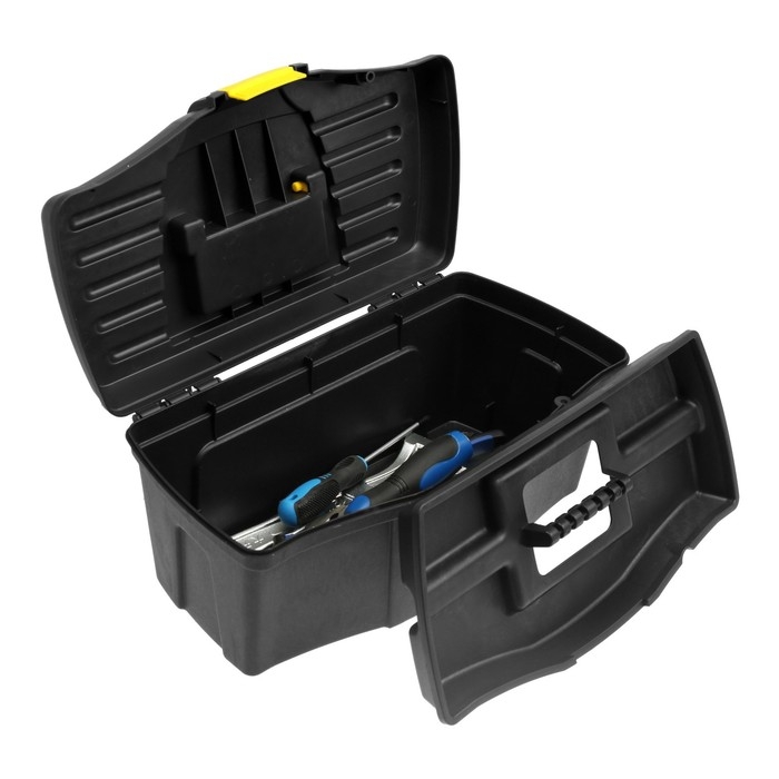 Ящик для инструмента ТУНДРА, 16 Ящик для инструмента ТУНДРА, 16", 410 х 220 х 190 мм, пластиковый, съемный лоток