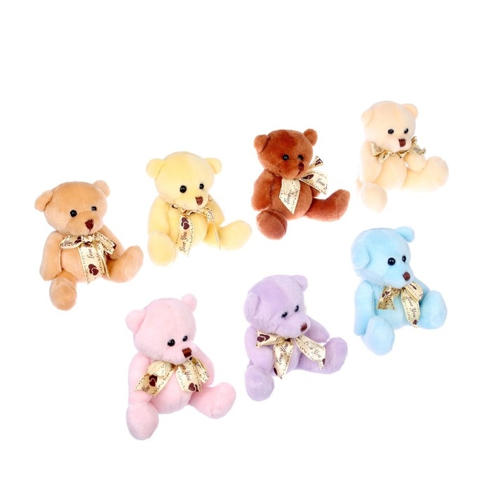 Мягкая игрушка «Мишка с бантом», цвета МИКС Мягкая игрушка «Мишка с бантом», цвета МИКС
