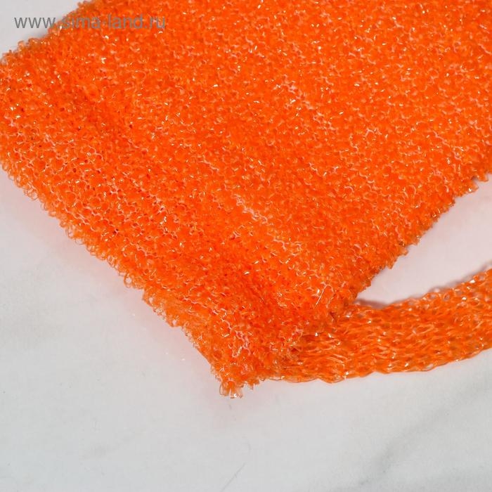 Мочалка для тела Доляна «Банная», длинная, 13×42 см, МИКС