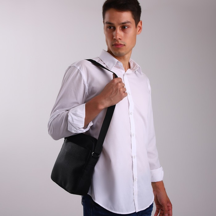 Сумка мужская «Сакси», цвет чёрный Сумка мужская «Сакси», цвет чёрный