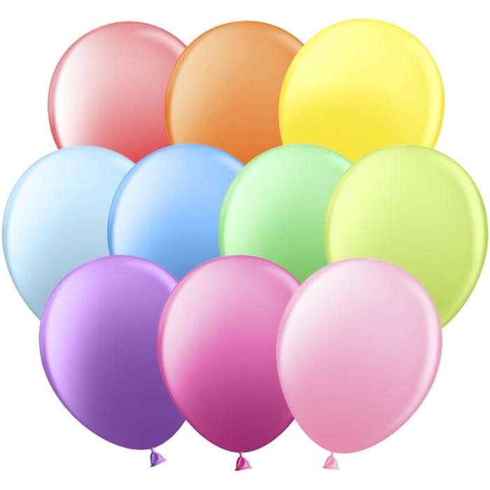 Шар латексный 12 Шар латексный 12", пастель, набор 100 шт., МИКС