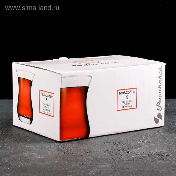 Набор стаканов для чая «Нэро», 140 мл, 6 шт, цвет напыления золотой Набор стаканов для чая «Нэро», 140 мл, 6 шт, цвет напыления золотой