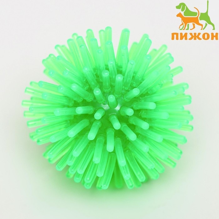Шарик для кошек игольчатый, мягкий, 5 см, зелёный Шарик для кошек игольчатый, мягкий, 5 см, зелёный