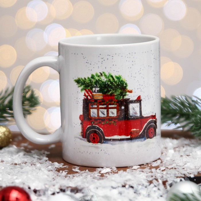 Кружка «Время творить чудеса» машина, елка, 320 мл Кружка «Время творить чудеса» машина, елка, 320 мл