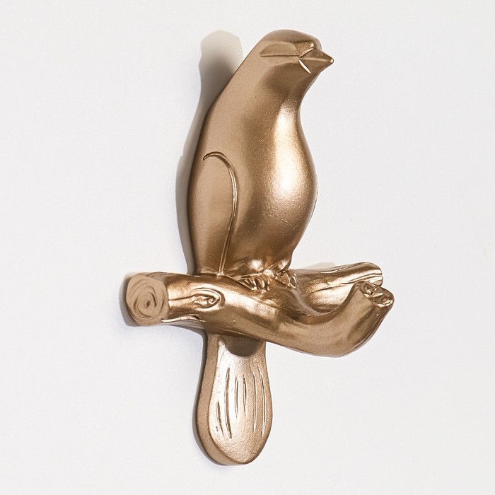 Декор настенный-вешалка Декор настенный-вешалка "Голубь", 10.5 x 7 см, золото