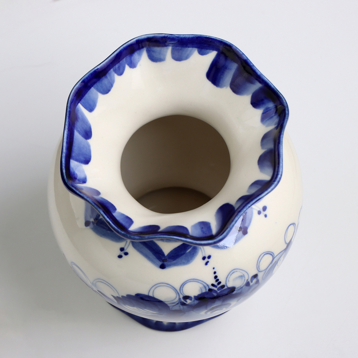 Ваза Ваза "Нежность", гжель, фарфор, 19х11 см