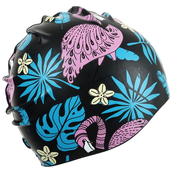 Шапочка для плавания детская ONLITOP «Фламинго», силиконовая, обхват 46-52 см