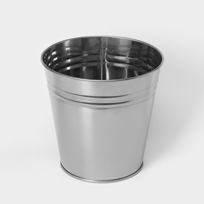 Вазон без ручек, 5 л, h=20,5 см, нержавеющая сталь, ГОСТ Вазон без ручек, 5 л, h=20,5 см, нержавеющая сталь, ГОСТ