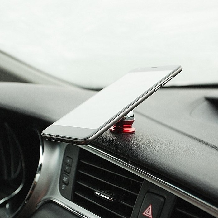 Держатель телефона  магнитный TORSO, усиленный, красный Держатель телефона  магнитный TORSO, усиленный, красный