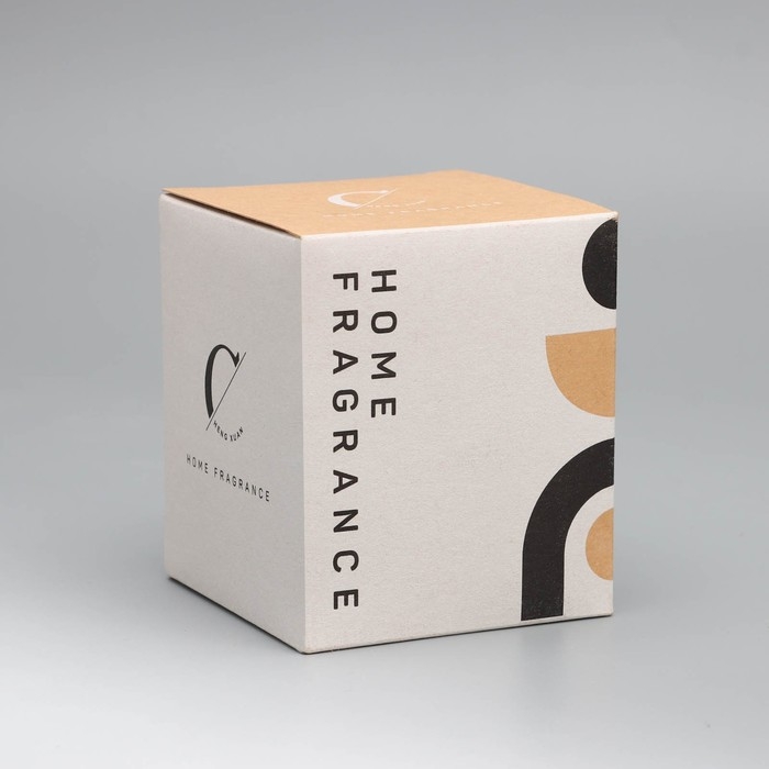 Свеча ароматическая  Свеча ароматическая "Home Fragrance", ирис и сладости, белая, 7х8 см