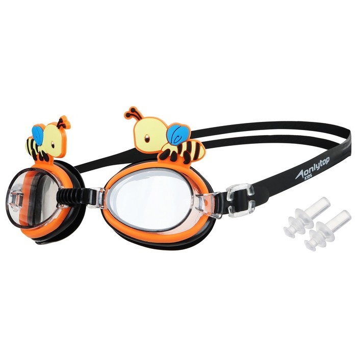 Очки для плавания детские ONLYTOP, беруши, цвета МИКС Очки для плавания детские ONLYTOP, беруши, цвета МИКС