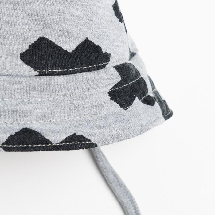 Чепчик (панамка) Крошка Я Чепчик (панамка) Крошка Я "Stylish boy" серый, р.46