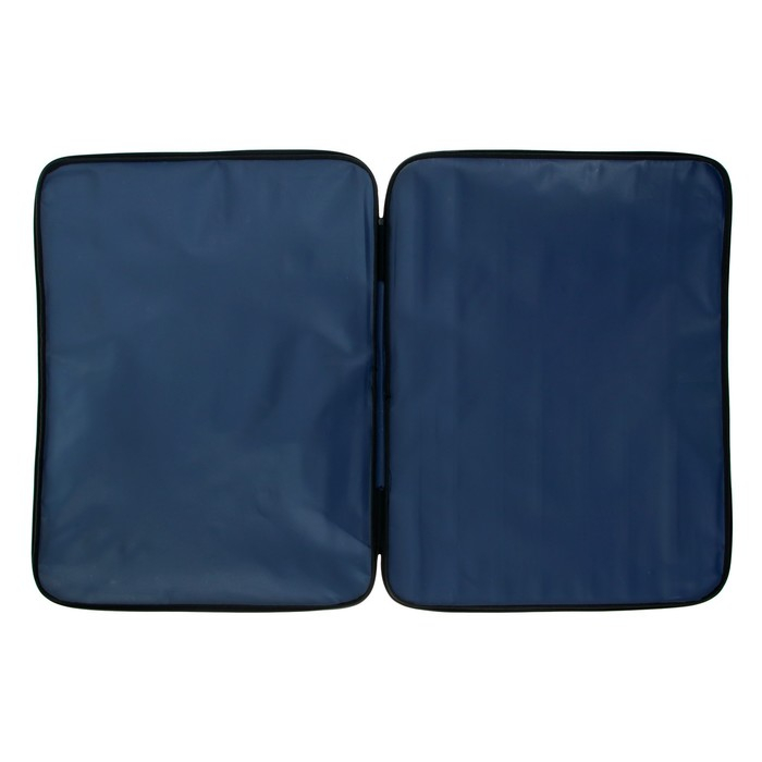 Папка для чертежей и рисунков А2, 660 х 470 х 50 мм, с ручками, текстильная, ПДМ-5, Calligrata синяя