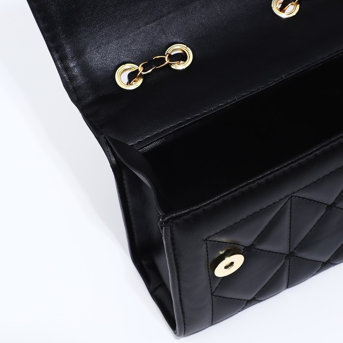 Сумка-мессенджер на магните, цвет чёрный Сумка-мессенджер на магните, цвет чёрный