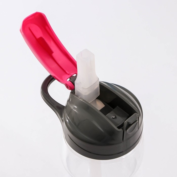 Бутылка с трубочкой «Глория», 700 мл, 9,5×7,6×24 см, тритан, цвет МИКС Бутылка с трубочкой «Глория», 700 мл, 9,5×7,6×24 см, тритан, цвет МИКС