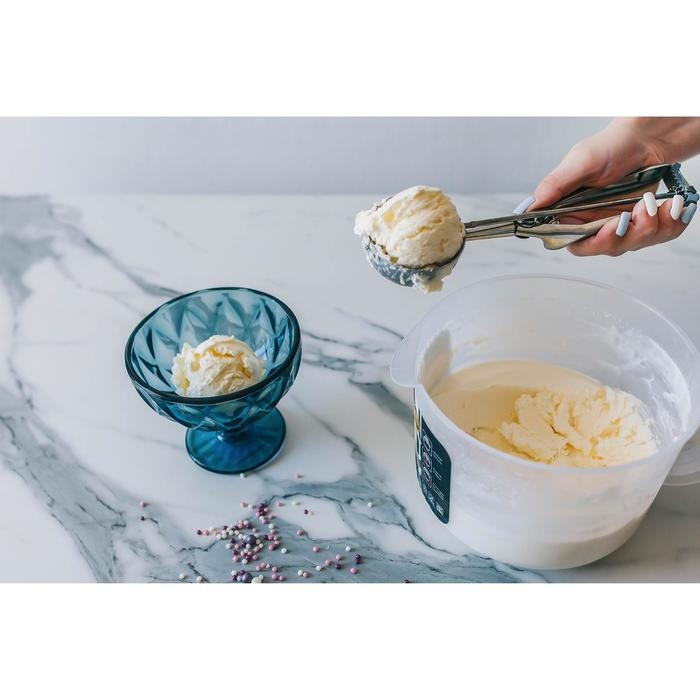 Ложка для мороженого Доляна, 22 см, 50 мл, цвет хромированный Ложка для мороженого Доляна, 22 см, 50 мл, цвет хромированный