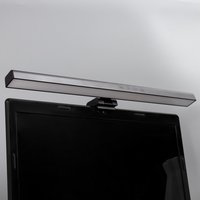 Светильник для экрана Светильник для экрана "Люмис" LED 5Вт 3000К-6000К RGB 201Лм Ra85 USB черный 10,4х6,5х40см