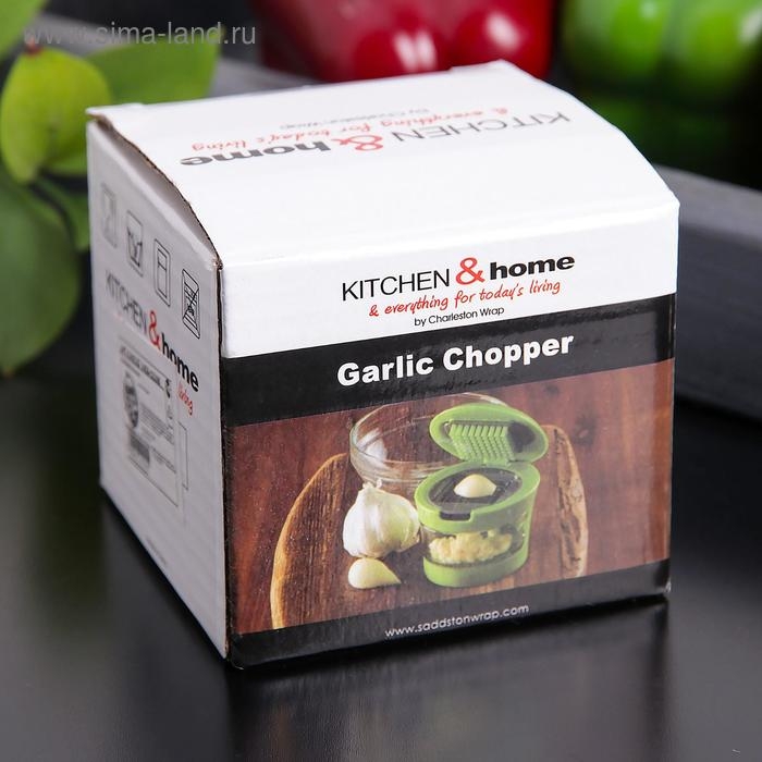 Приспособление для нарезки чеснока «Прино», 2 насадки, 7,5×7,5×6 см, цвет зелёный Приспособление для нарезки чеснока «Прино», 2 насадки, 7,5×7,5×6 см, цвет зелёный