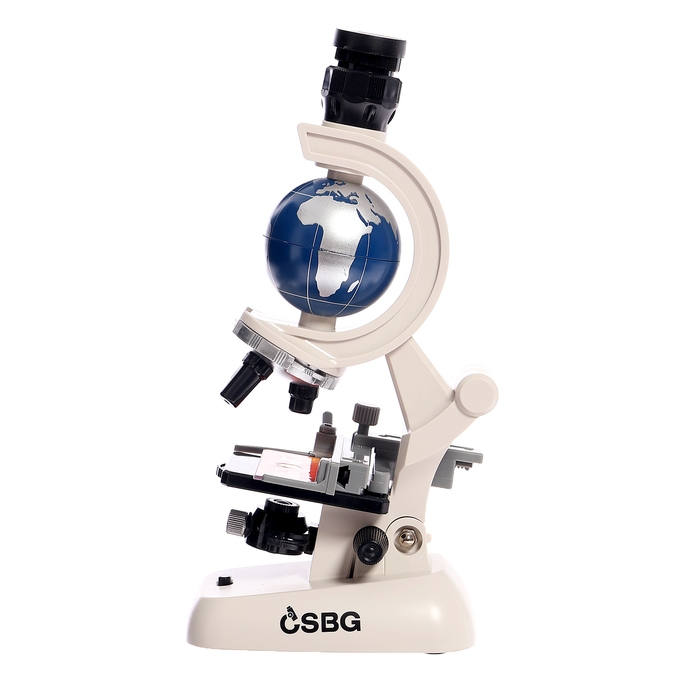 Микроскоп, с планетой, держатель для телефона, подсветка, увеличение x100, x400, x1200 Микроскоп, с планетой, держатель для телефона, подсветка, увеличение x100, x400, x1200