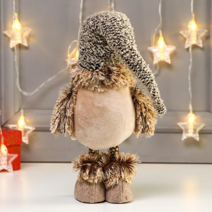 Кукла интерьерная Кукла интерьерная "Совёнок в валенках и колпачке" 47 см