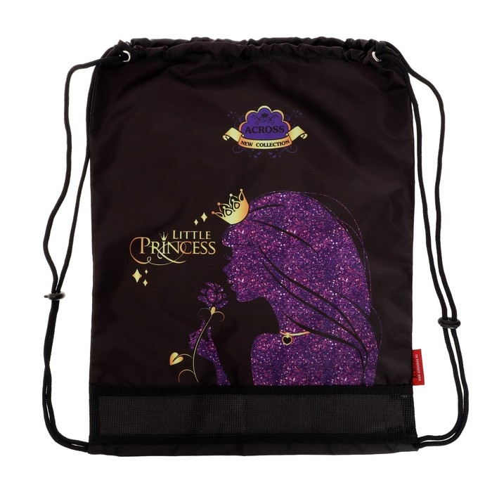 Рюкзак каркасный 35 х 28 х 15 см, Across, наполнение: мешок, пенал, брелок, фиолетовый Рюкзак каркасный 35 х 28 х 15 см, Across, наполнение: мешок, пенал, брелок, фиолетовый