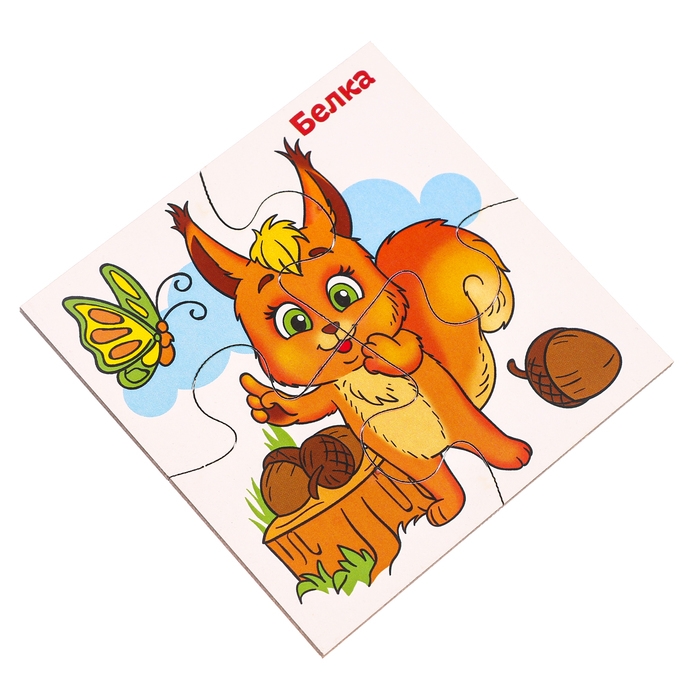 Развивающие пазлы из дерева «Лесные животные» Развивающие пазлы из дерева «Лесные животные»