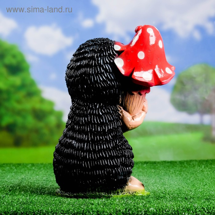 Садовая фигура Садовая фигура "Еж Весельчак с грибочком" 32х15см