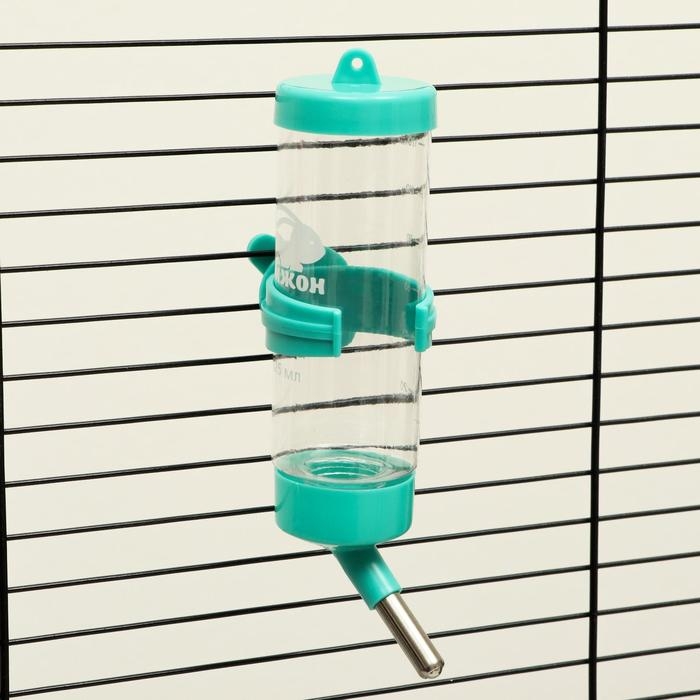 Поилка для грызунов  Поилка для грызунов "Пижон", 125 мл, бирюзовая