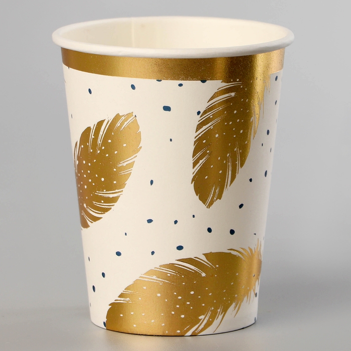 Стаканы бумажные «Золотое перо», 6 шт. Стаканы бумажные «Золотое перо», 6 шт.
