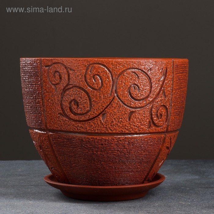 Горшок цветочный домино 3,5 л Горшок цветочный домино 3,5 л