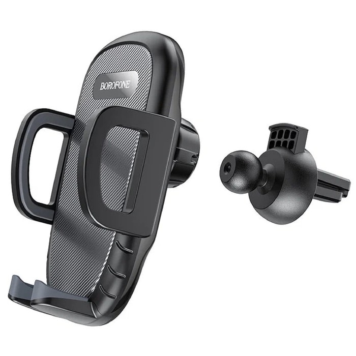 Автомобильный держатель Borofone BH52, в дефлектор, для 4.5-6.7 Автомобильный держатель Borofone BH52, в дефлектор, для 4.5-6.7", зажим 55-90 мм, чёрный