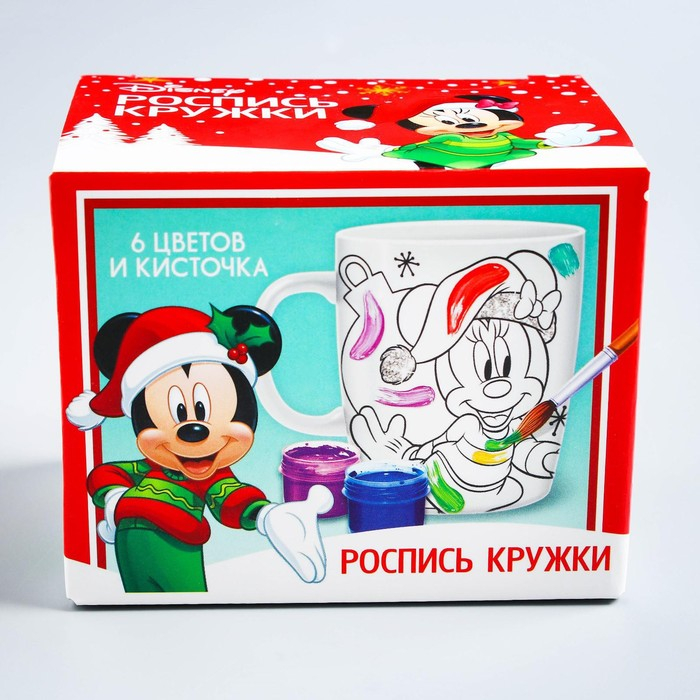 Кружка под роспись, 250 мл Кружка под роспись, 250 мл "Новый год!", Микки Маус и его друзья