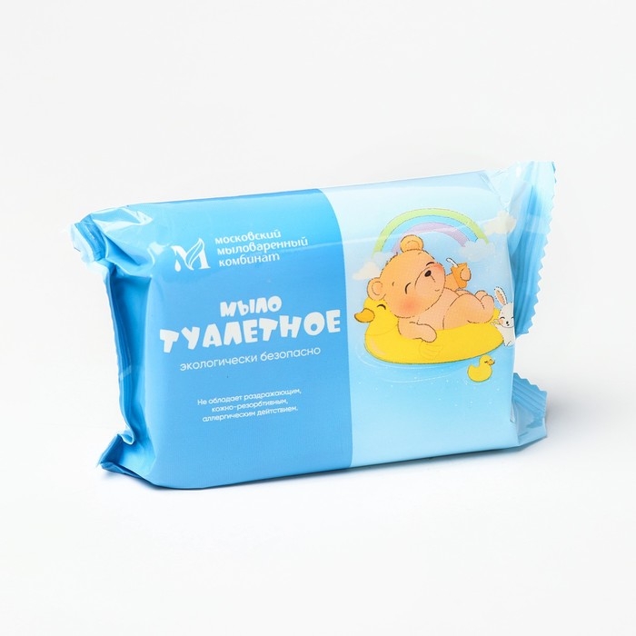 Мыло туалетное 200 гр.  Мыло туалетное 200 гр. "Детское" в цветной обертке флоупак марки Детское