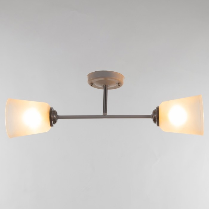 Люстра Люстра "Луч" (цилиндр) 2х15Вт Е27 МОДЕЛЬ: BR 00249 белый/прозрачный