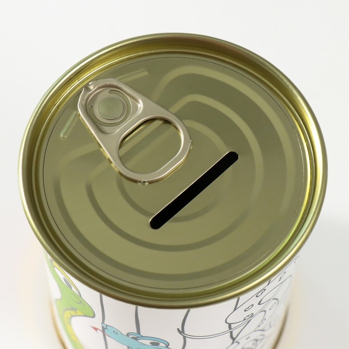 Копилка-банка металл детская раскраска Копилка-банка металл детская раскраска "Змейки"