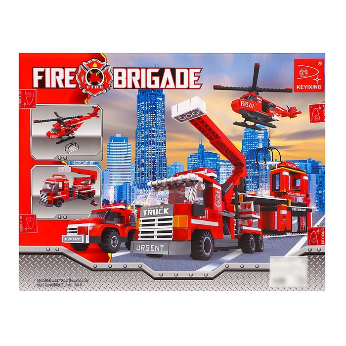 Конструктор Пожарная бригада «Огнеборцы», 697 деталей Конструктор Пожарная бригада «Огнеборцы», 697 деталей