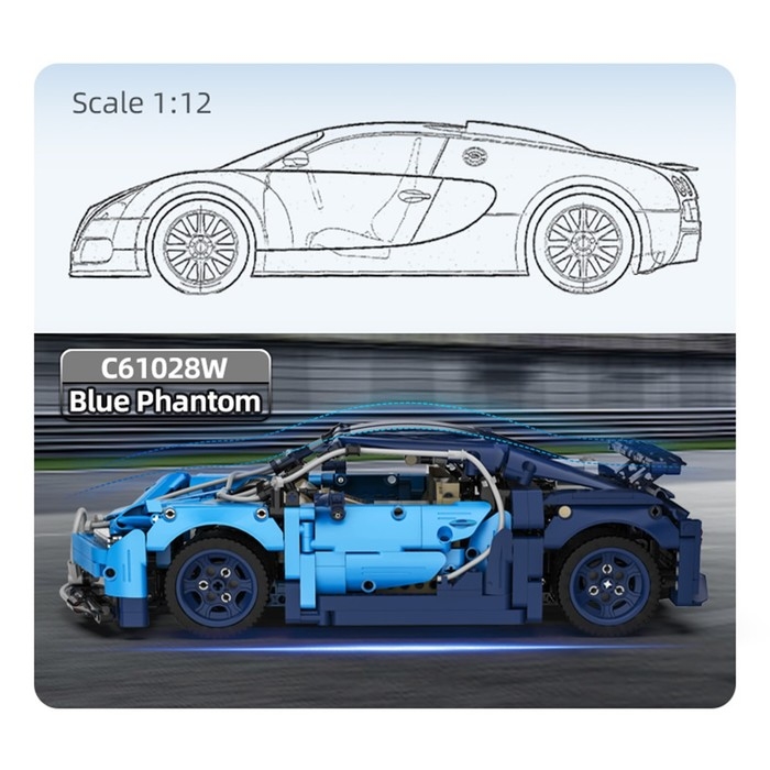 Конструктор «Техно. Спорткар», 1200 деталей Конструктор «Техно. Спорткар», 1200 деталей