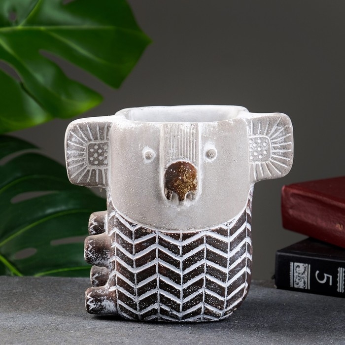 Кашпо - ваза  Кашпо - ваза "Коала" 15х10х15см