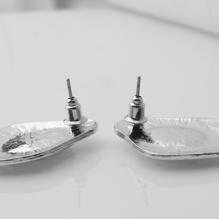 Серьги с жемчугом «Абстракция» богема, цвет серебро Серьги с жемчугом «Абстракция» богема, цвет серебро