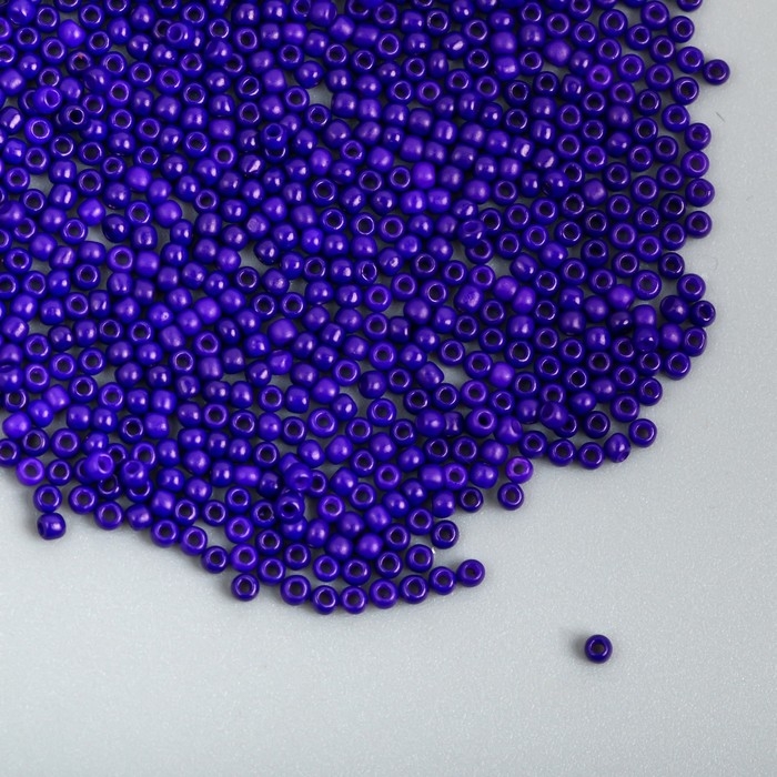 Бисер стекло 12/0  Бисер стекло 12/0 "Индиго" ровный №684 450 гр